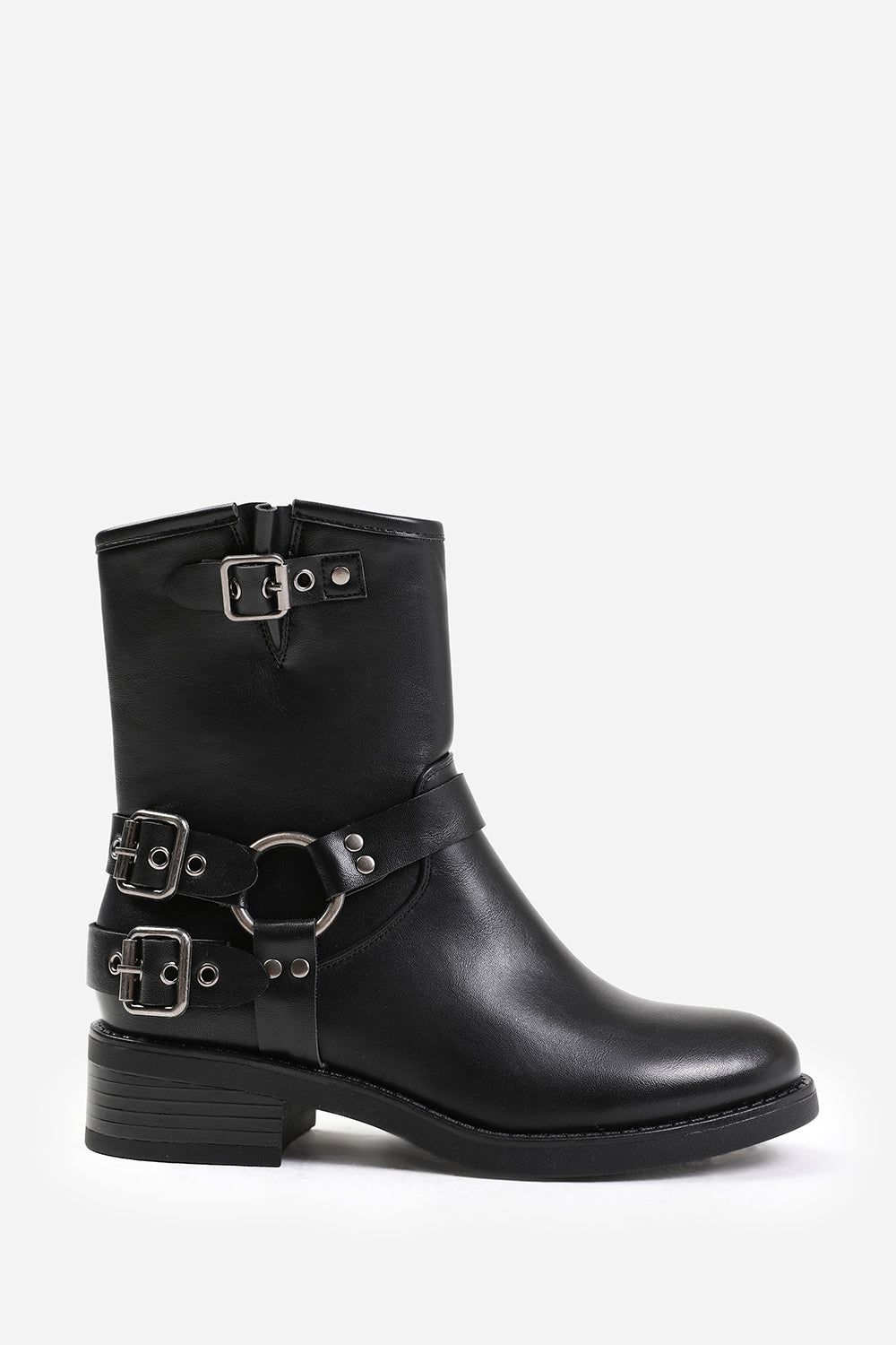 Where's That From Micah' Ankle Boot With Buckle Detailing
