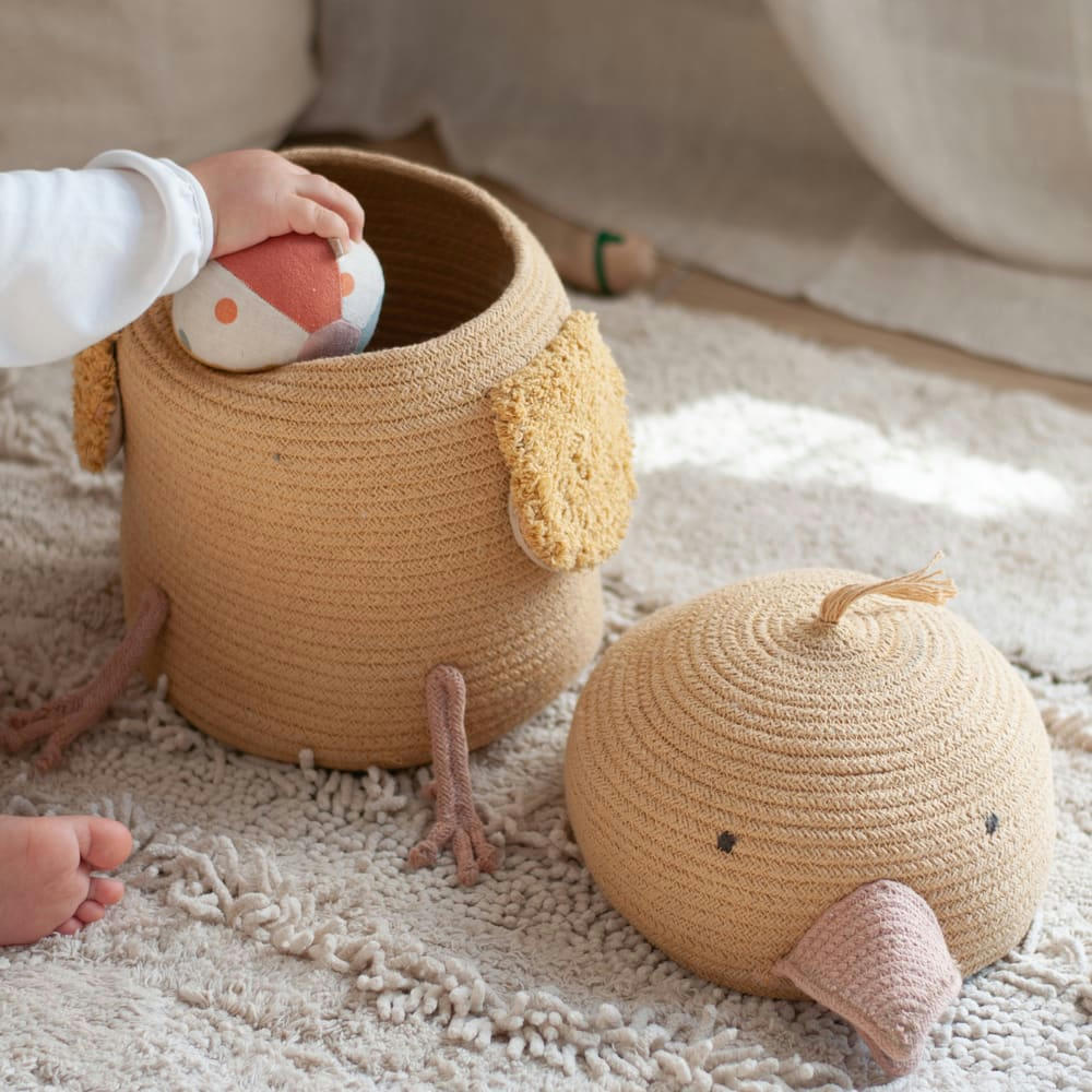 THE ANIMAL CREW - Panier pour enfants Charlie le poulet