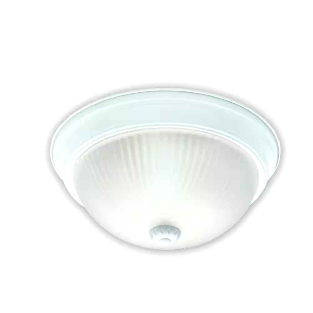For Living Flush Mount Ceiling Lights, White, 10-in, 2-pk