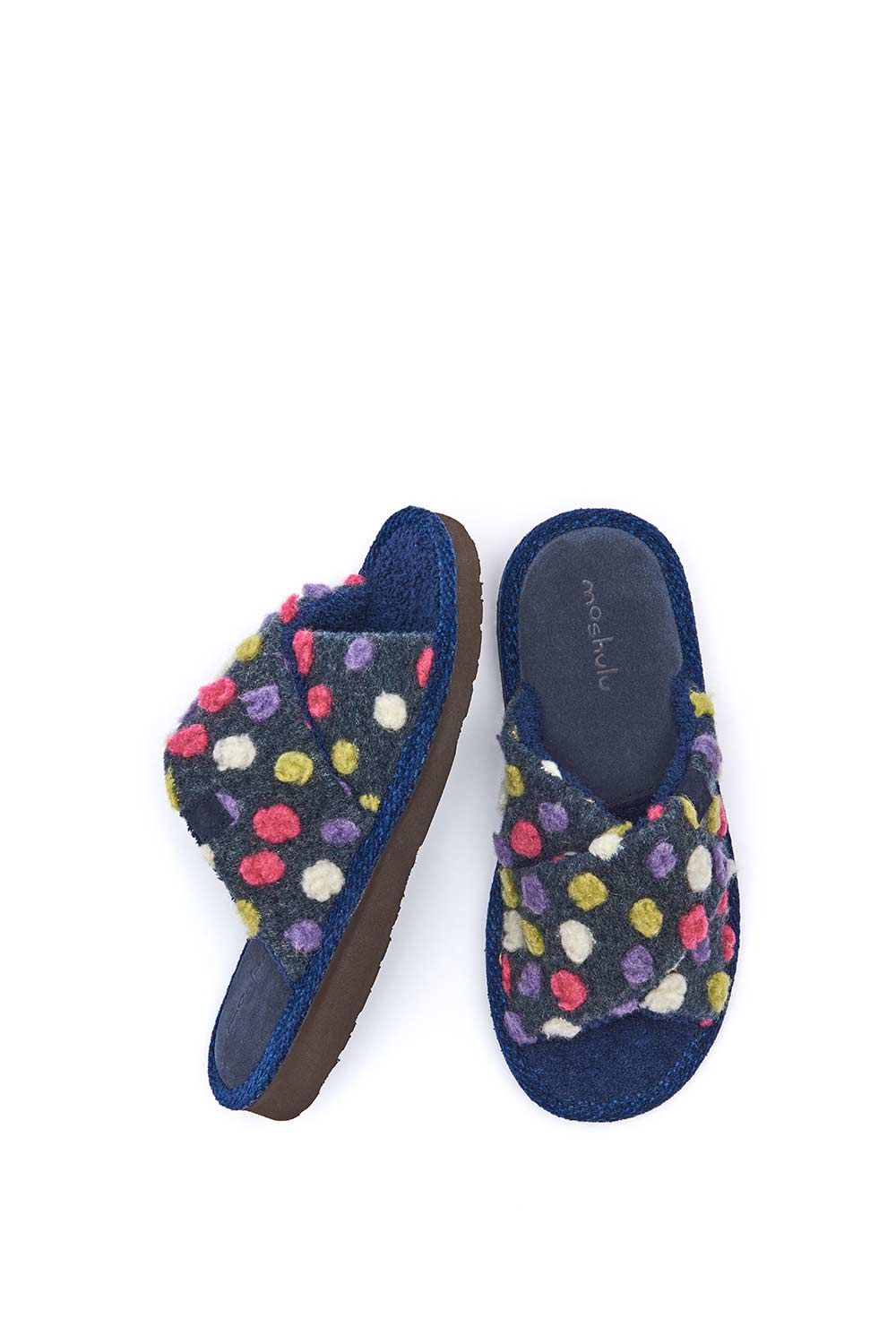 Moshulu Malia Slide' Spotted Slide Mule Slippers