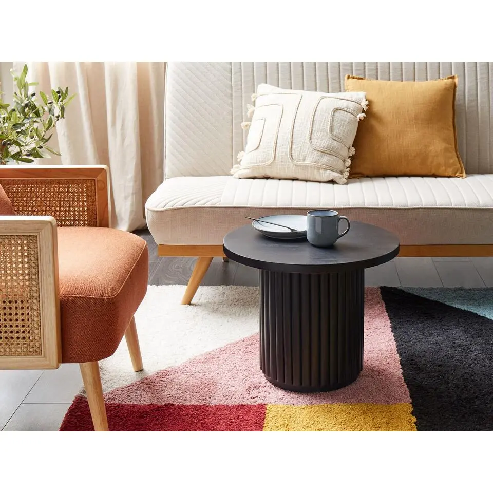 LEMONT - Salontafel - Zwart - Mangohout