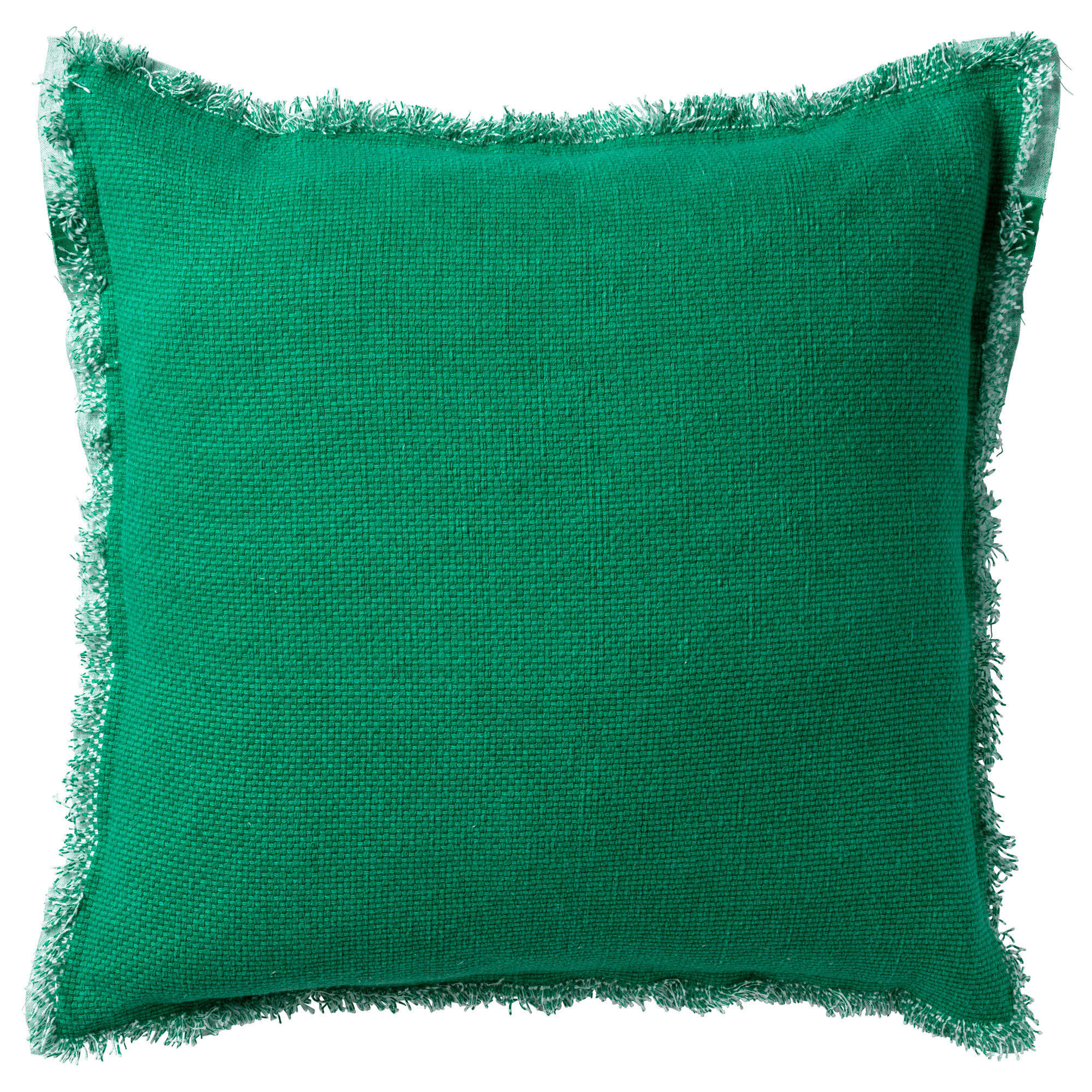BURTO - Coussin - vert en coton 60x60 cm uni