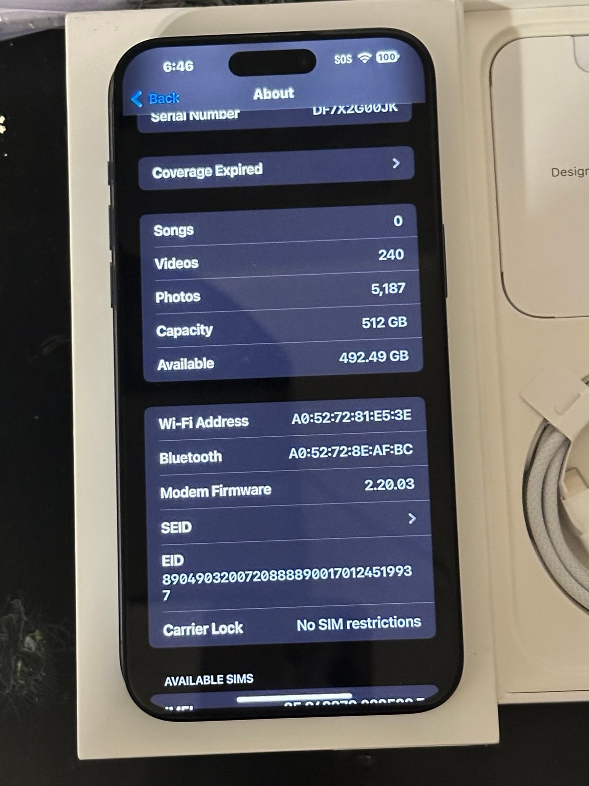 APPLE IPHONE 15 PRO MAX 512GB UNLOCKED WORLDWIDE IN MINT CONDITION TITAN BLUE