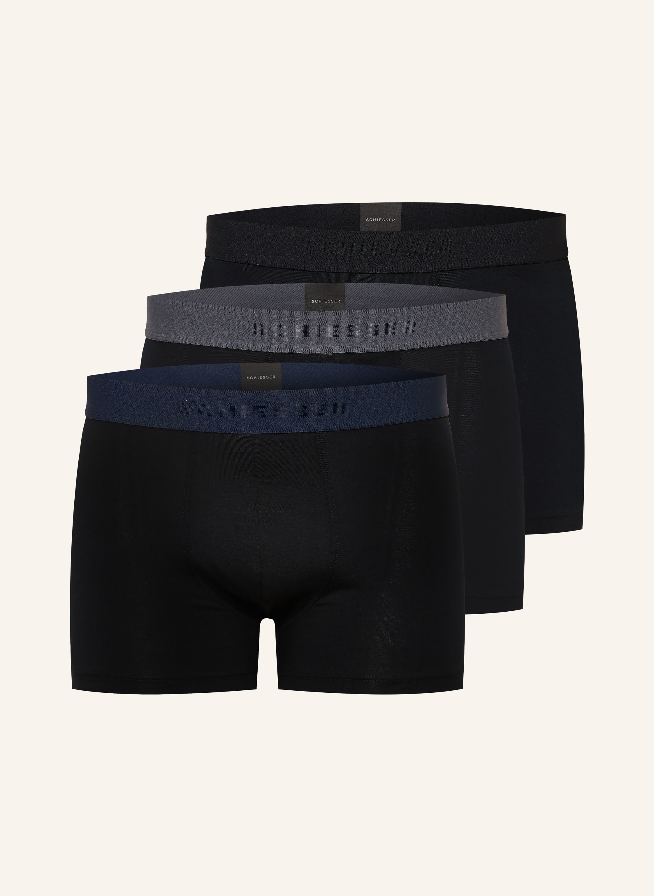 SCHIESSER 3er-Pack Boxershorts ORGANIC COTTON