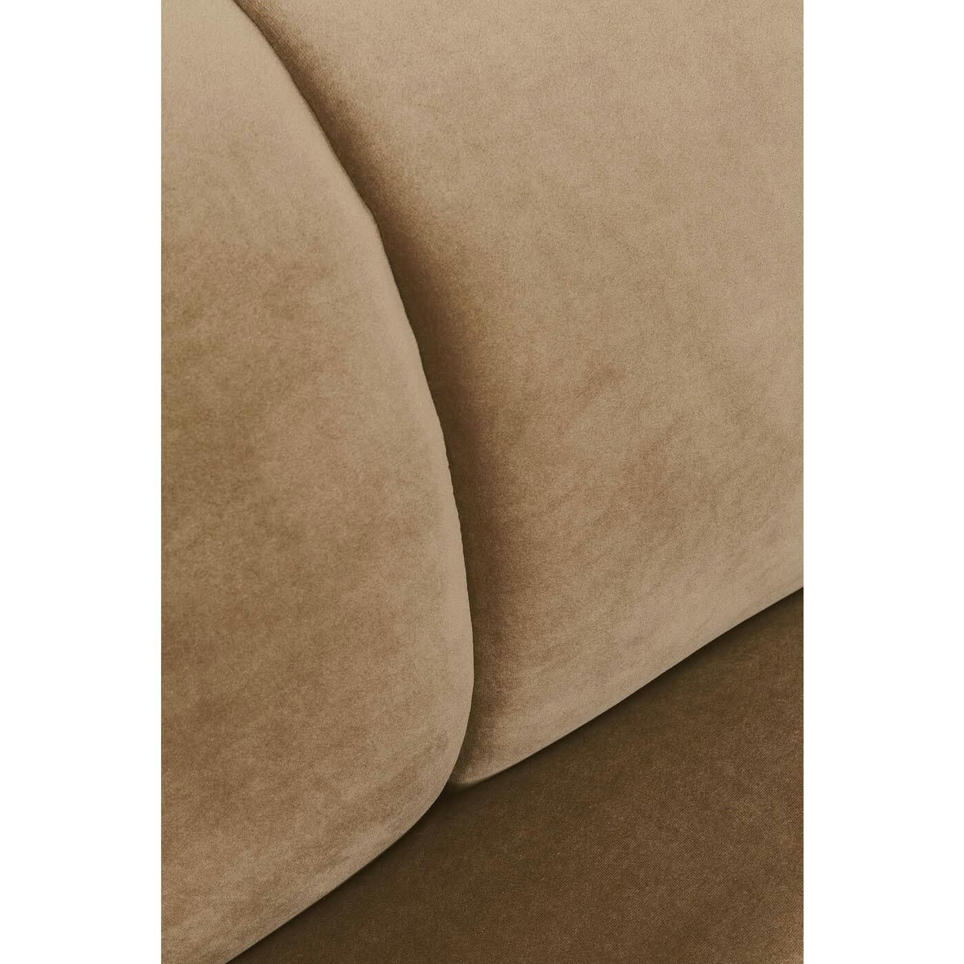 SPECTRA - Fauteuil en velours marron et acier