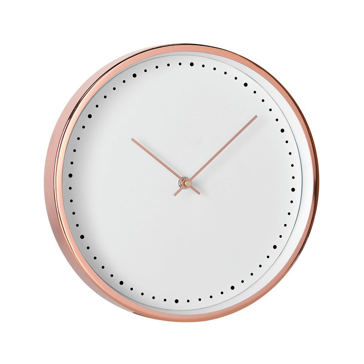 - Horloge or rosé en métal D30cm