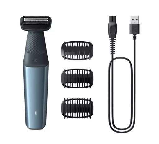 Philips Series 3000 Cordless Body Groomer with Intimate Trimmer & Skin Protect Technology - BG3027/05