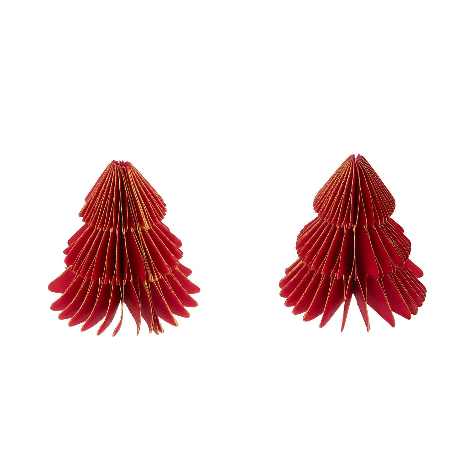 Set 2 decorazioni albero Natale rosso