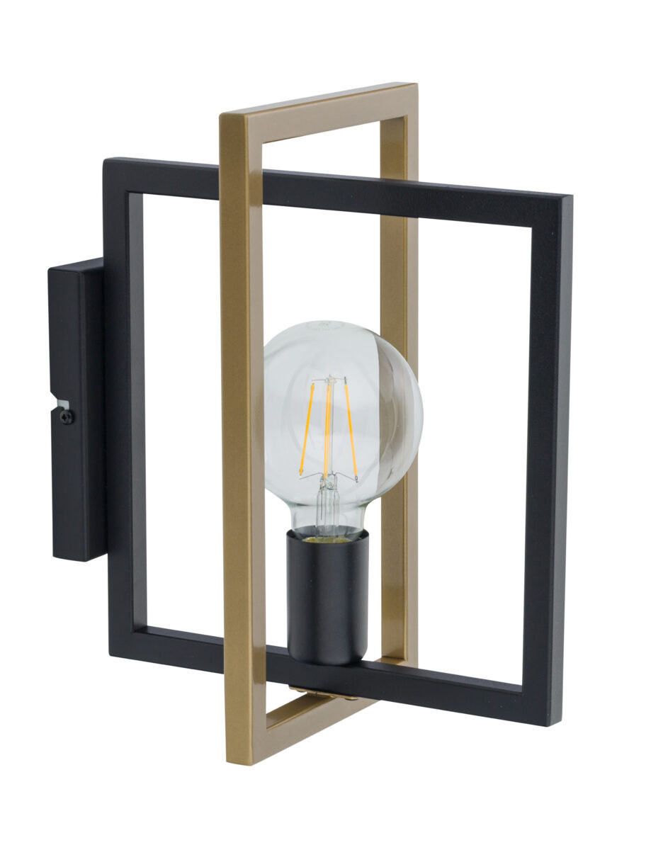 Kinkiet czarno-złoty Eden 1xE27x15W wym:31x18x28cm IP20 Sigma