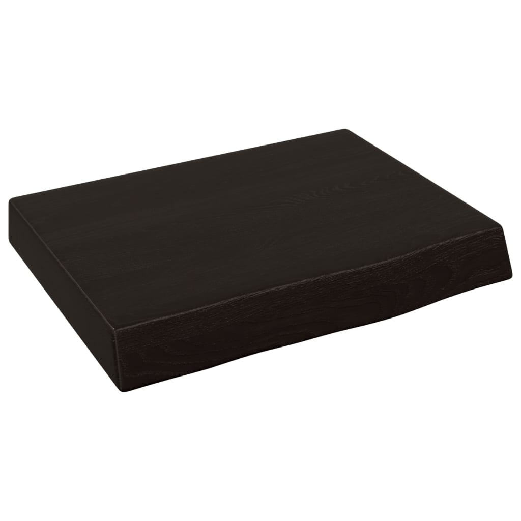 VidaXL Półka ciemnobrązowa 40x30x(2-6) cm wykończone