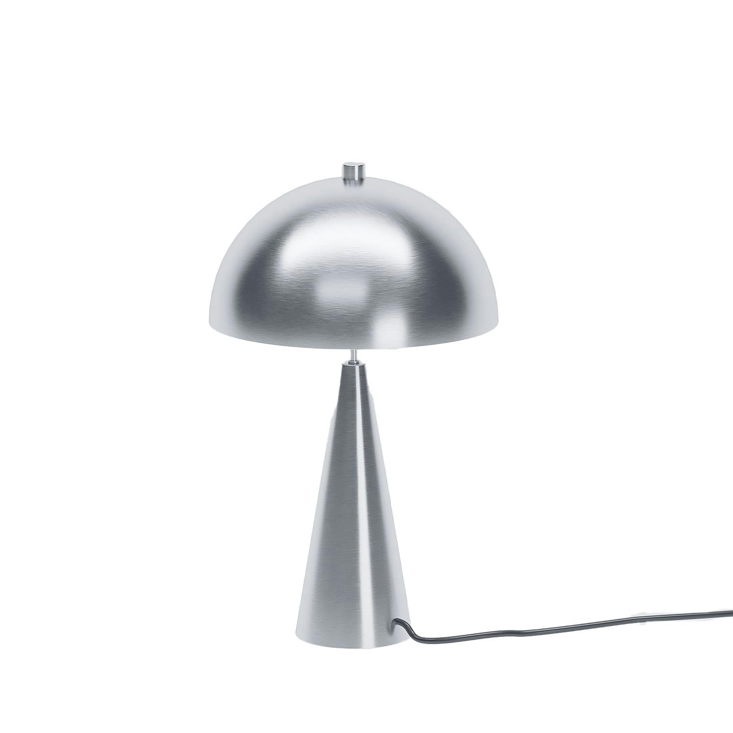 MONET - Lampe champignon à poser en métal argenté