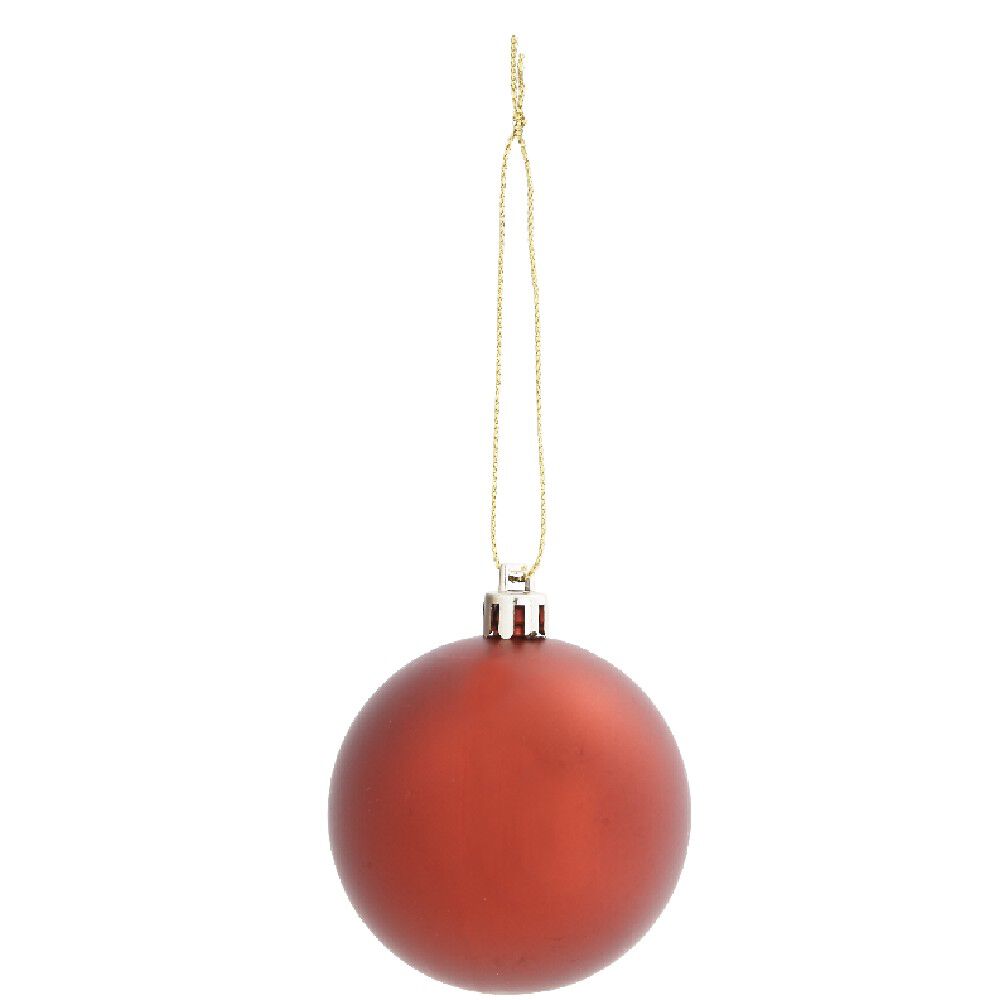 Boule de No&euml;l rouge x10