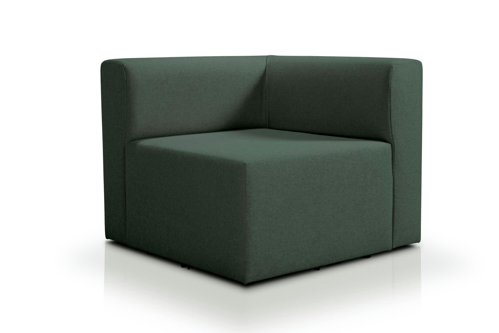 CENTAURI - Angle modulable 1 place  en tissu vert