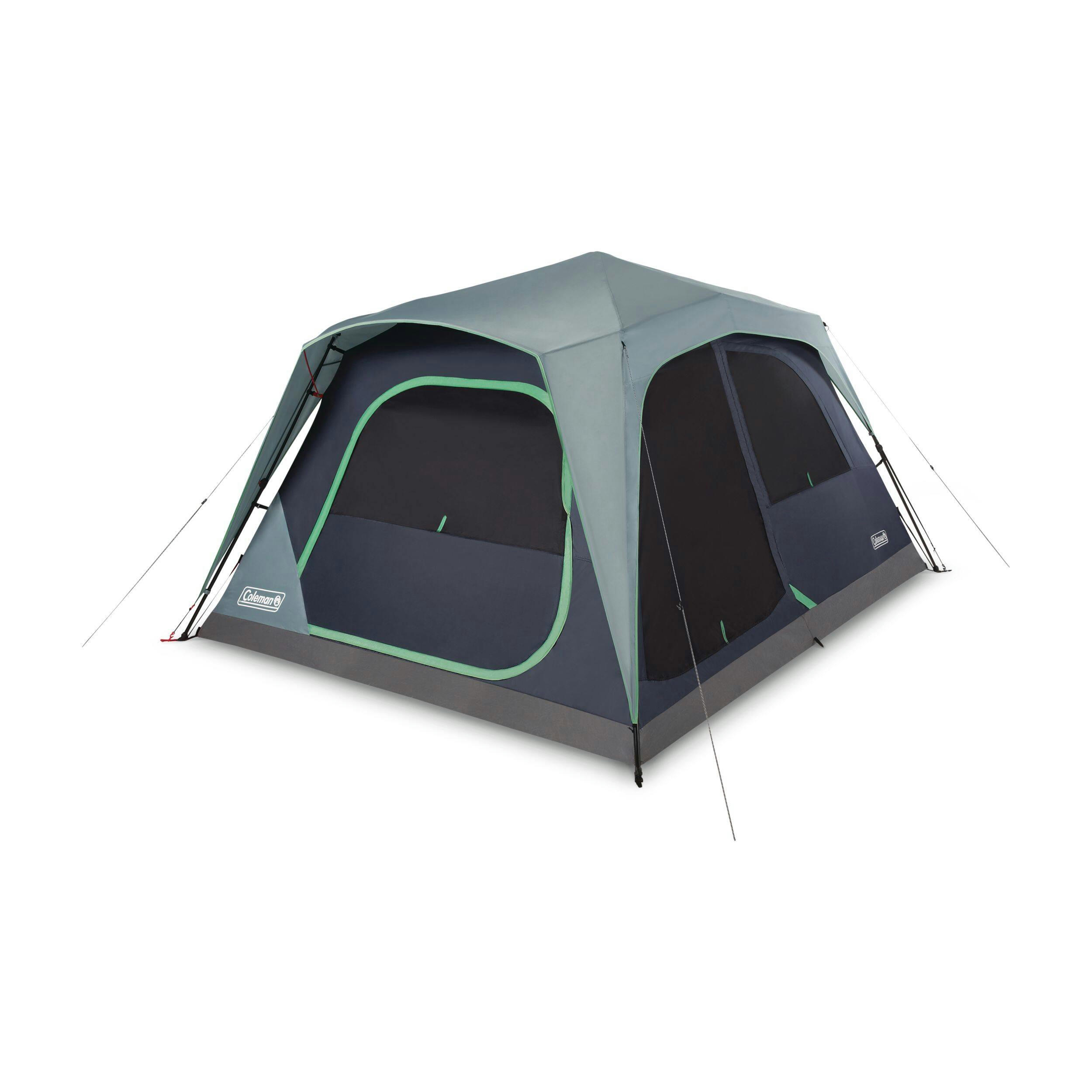 Coleman Skylodge 3-Season, 8-Person Instant Set-Up Camping Cabin Tent w/ Convertible Screened Room, Rain Fly & Carry Bag