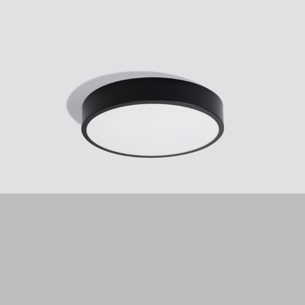 Plafon OBSYDI czarny 1xwbudowany LEDx23W wym:6x40x40cm IP20 Pure Lume