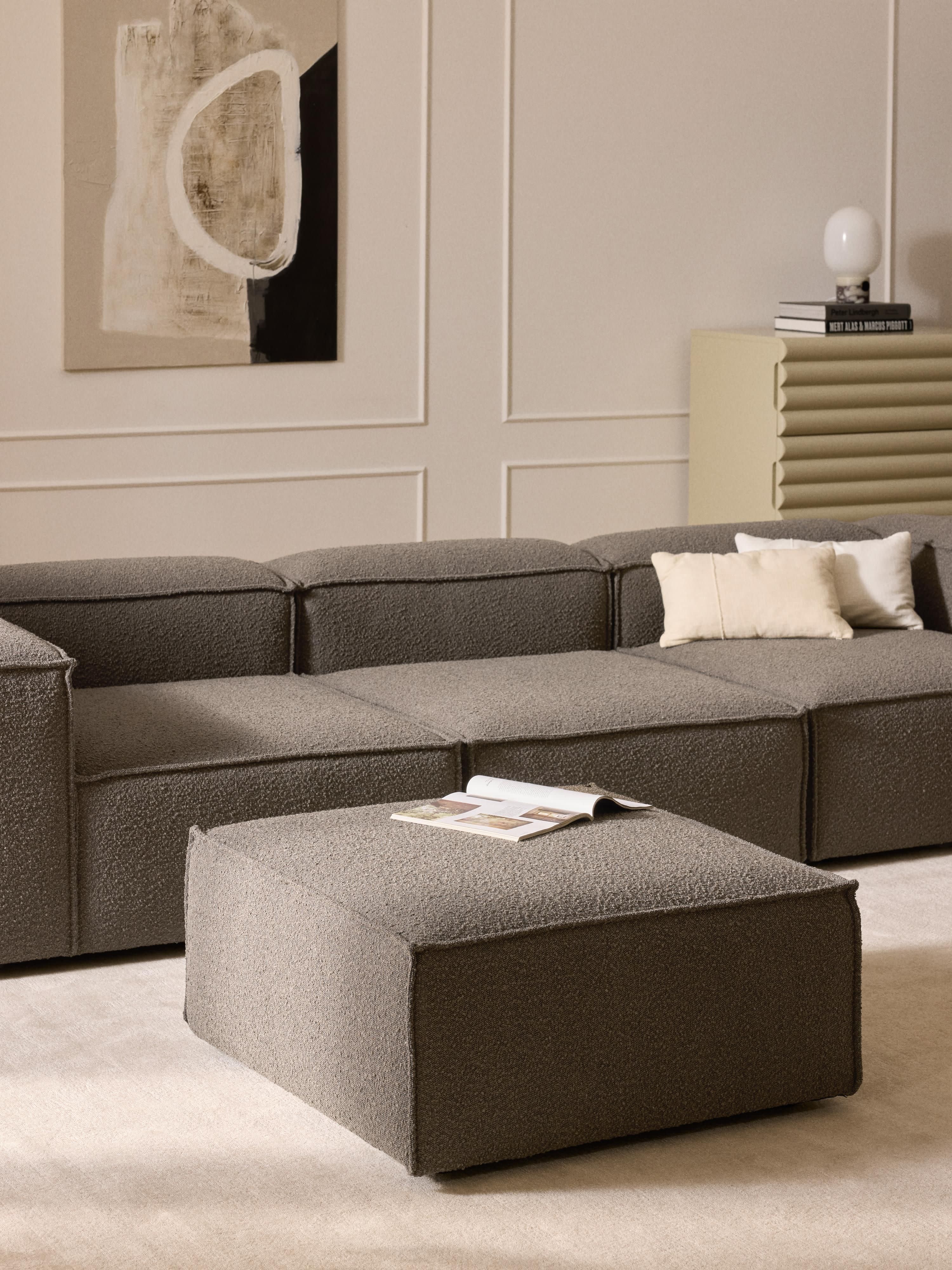 Sofa-Hocker Lennon aus Bouclé