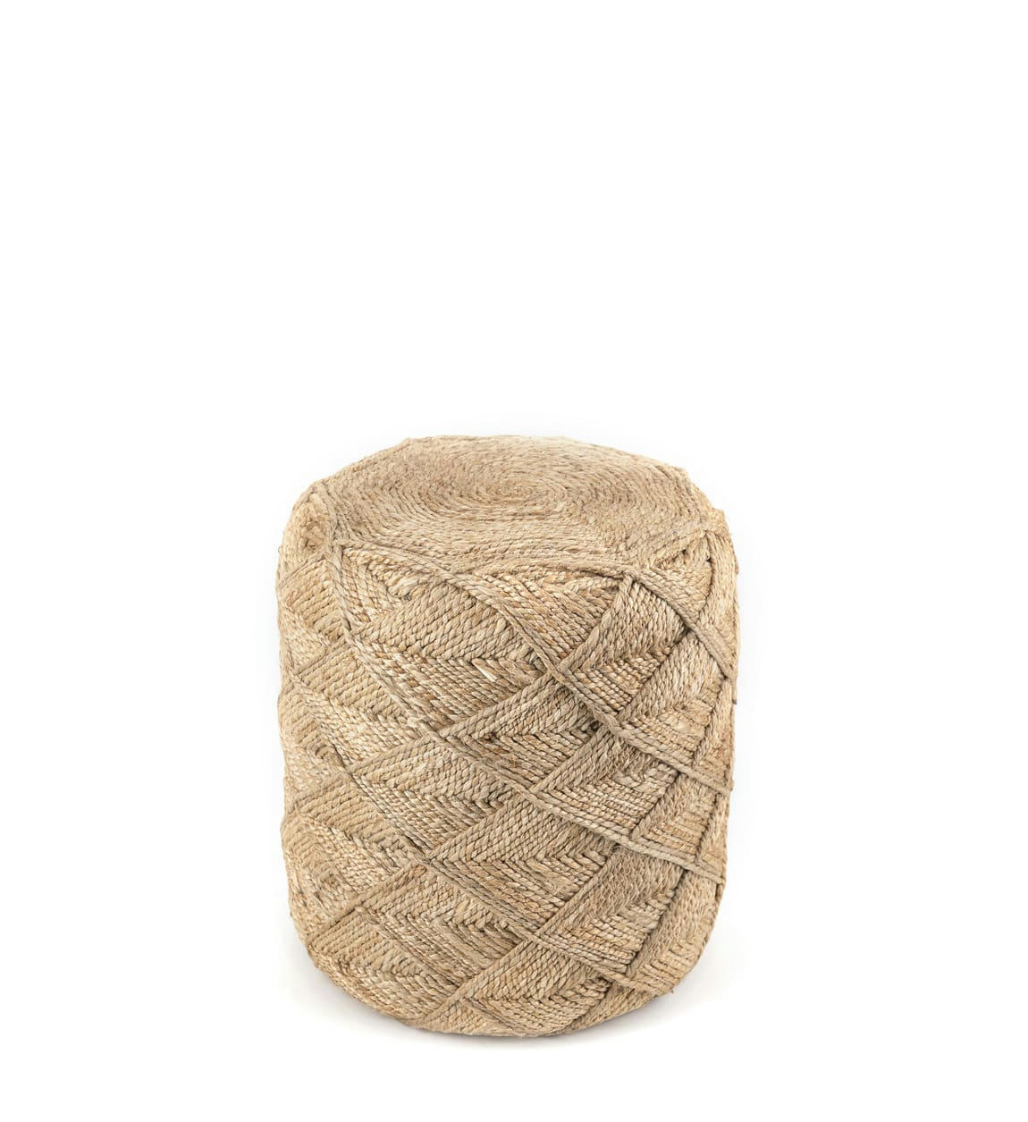 - Pouf en jute beige