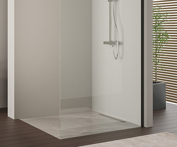Paroi de douche italienne verre trempé 10mm Vitre de douche profilé alu - EX103 - 200x120cm (HxL), carrée, Noir mat, Sans LED