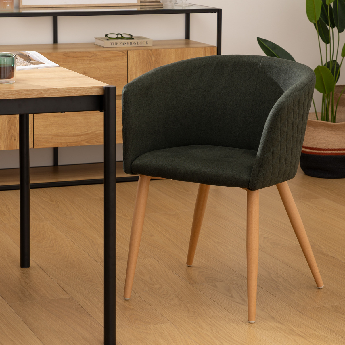 Dining chair "Marlo" Beech, Cedar Green, 1 seat