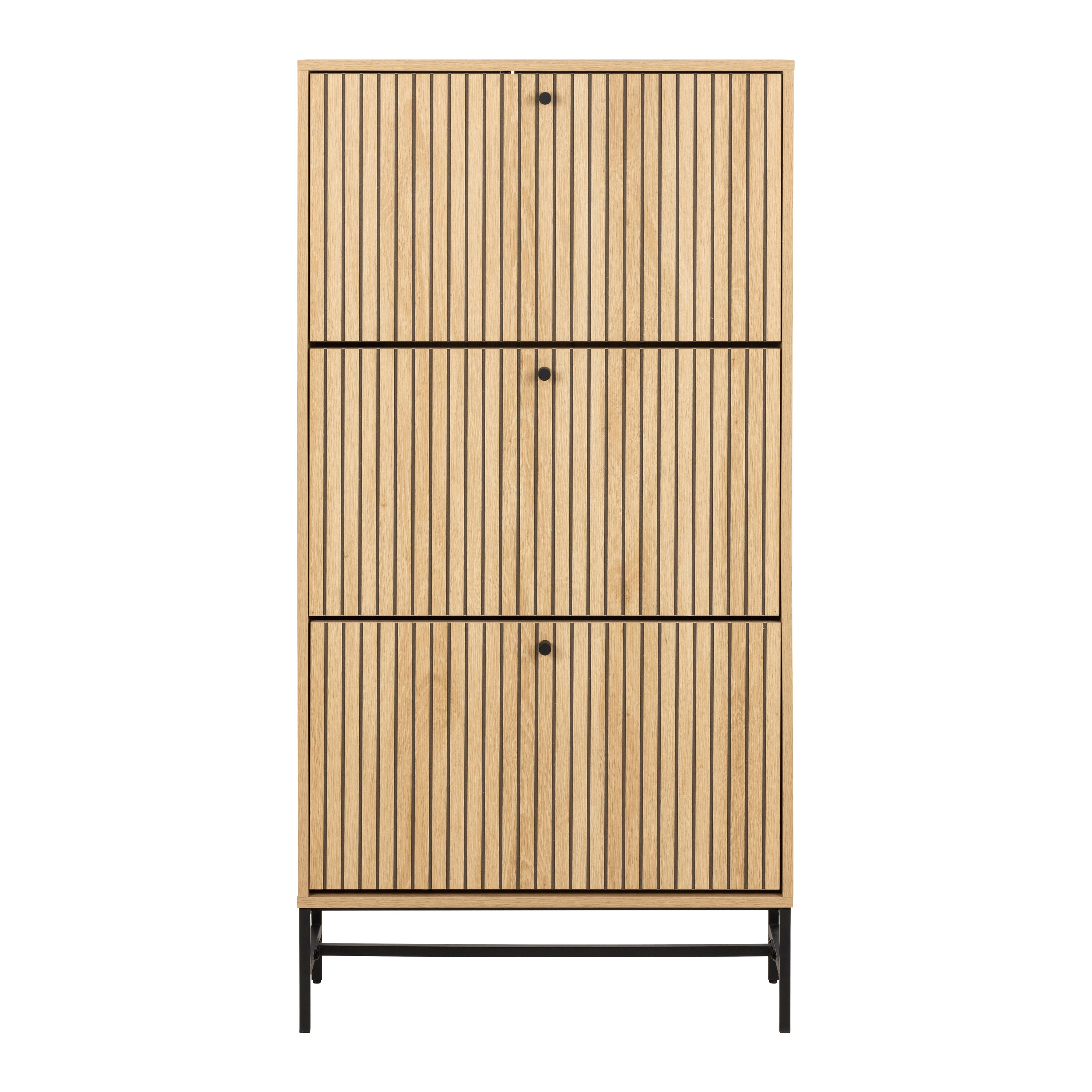 by fonQ Lamina Schoenenkast - 3 Lades - Eiken