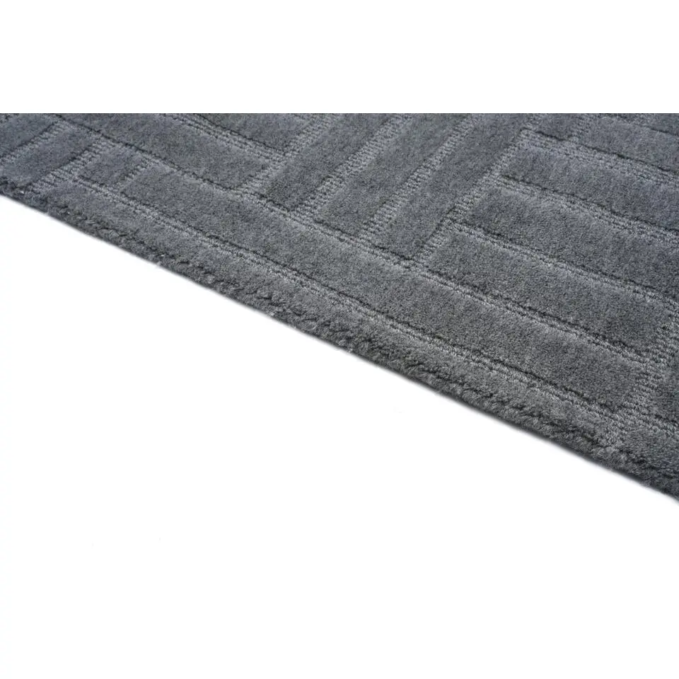 Dutch Lifestyle - Wol - Vloerkleed - 160x230cm - Grijs