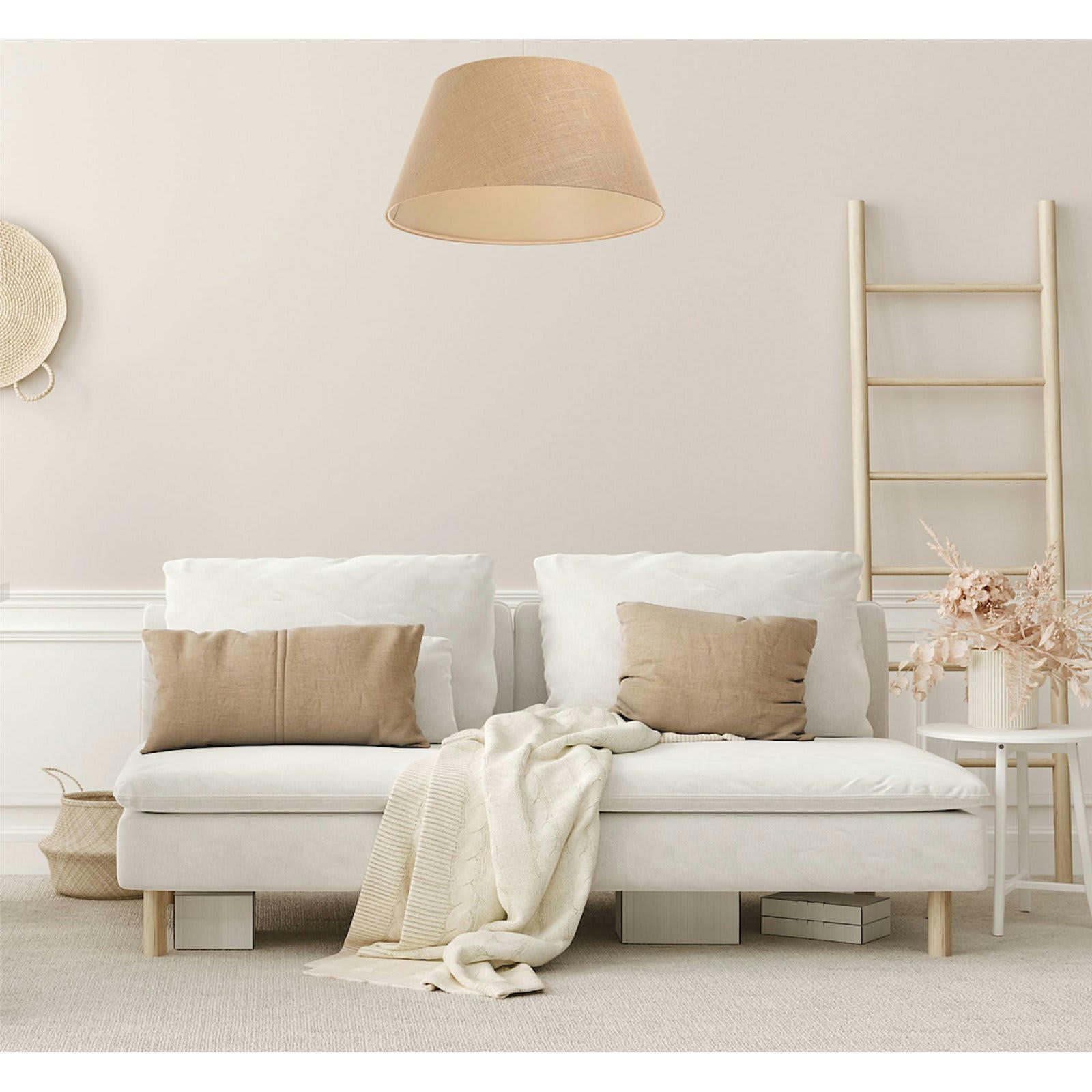 - Suspension Jute Beige 50x50x25 cm