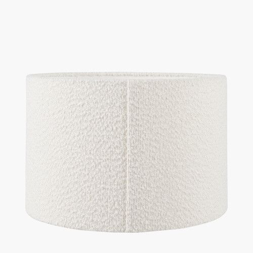 Ruma White Boucle Cylinder Lampshade
