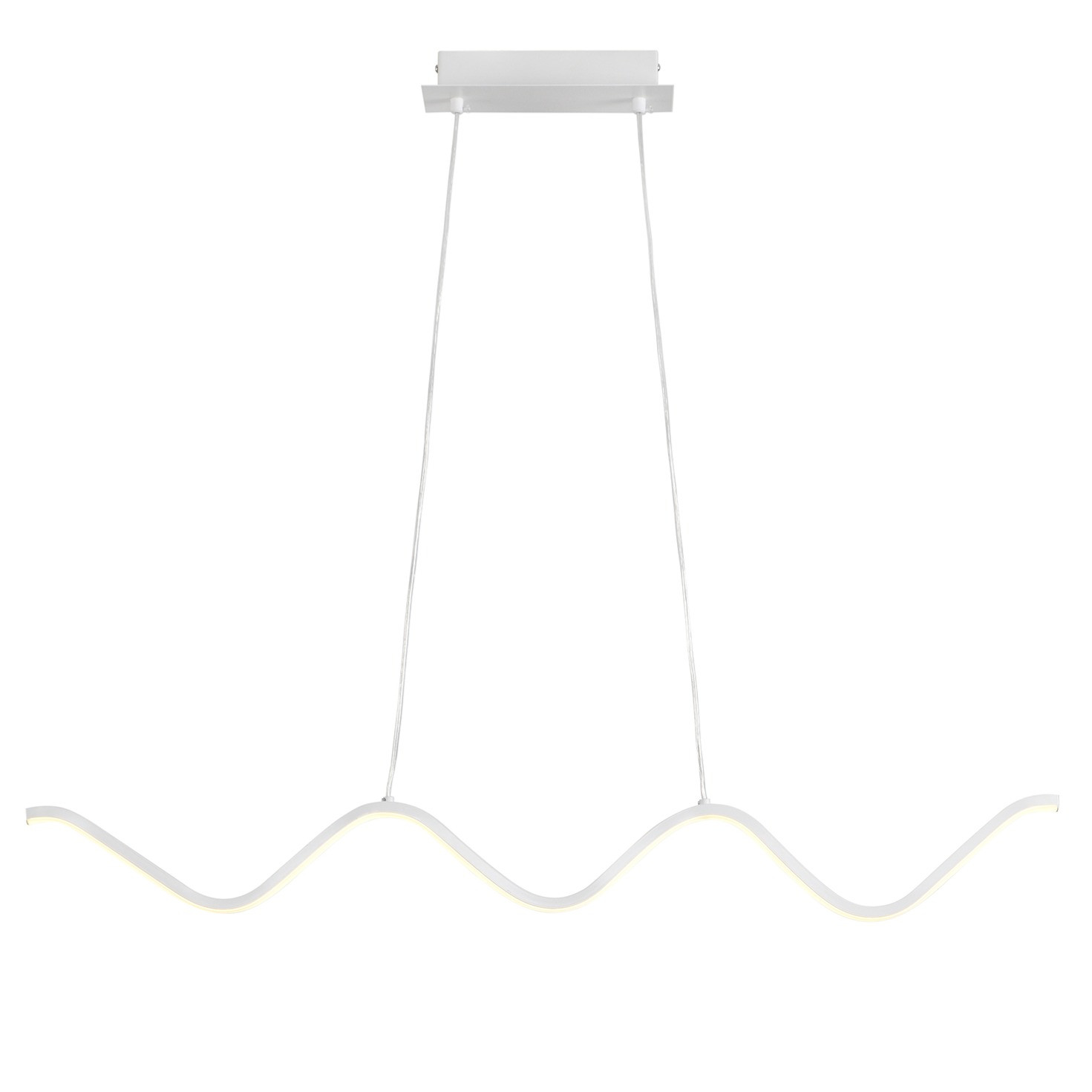 Lampa wisząca ZIGZAG LED biała 90 cm