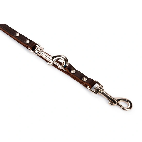 Hundeleine »Rondo«, BxL: 4,5 x 31,5 cm, braun, Leder