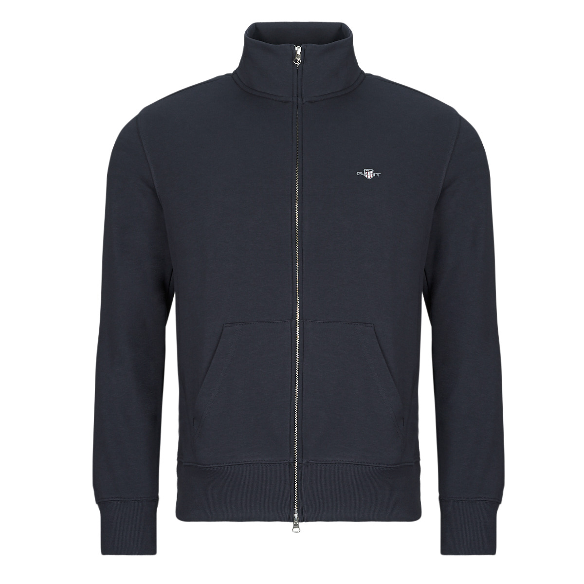 Gant - REG SHIELD FULL ZIP SWEAT - Marine