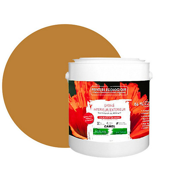 Camel Peinture interieur exterieur aspect satin Natura Camel - 2.5L