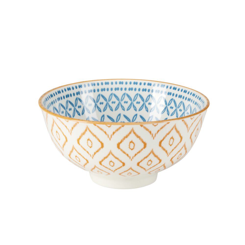 Coupelle porcelaine à motifs Ø11,7xH5,8cm (4 modèles)