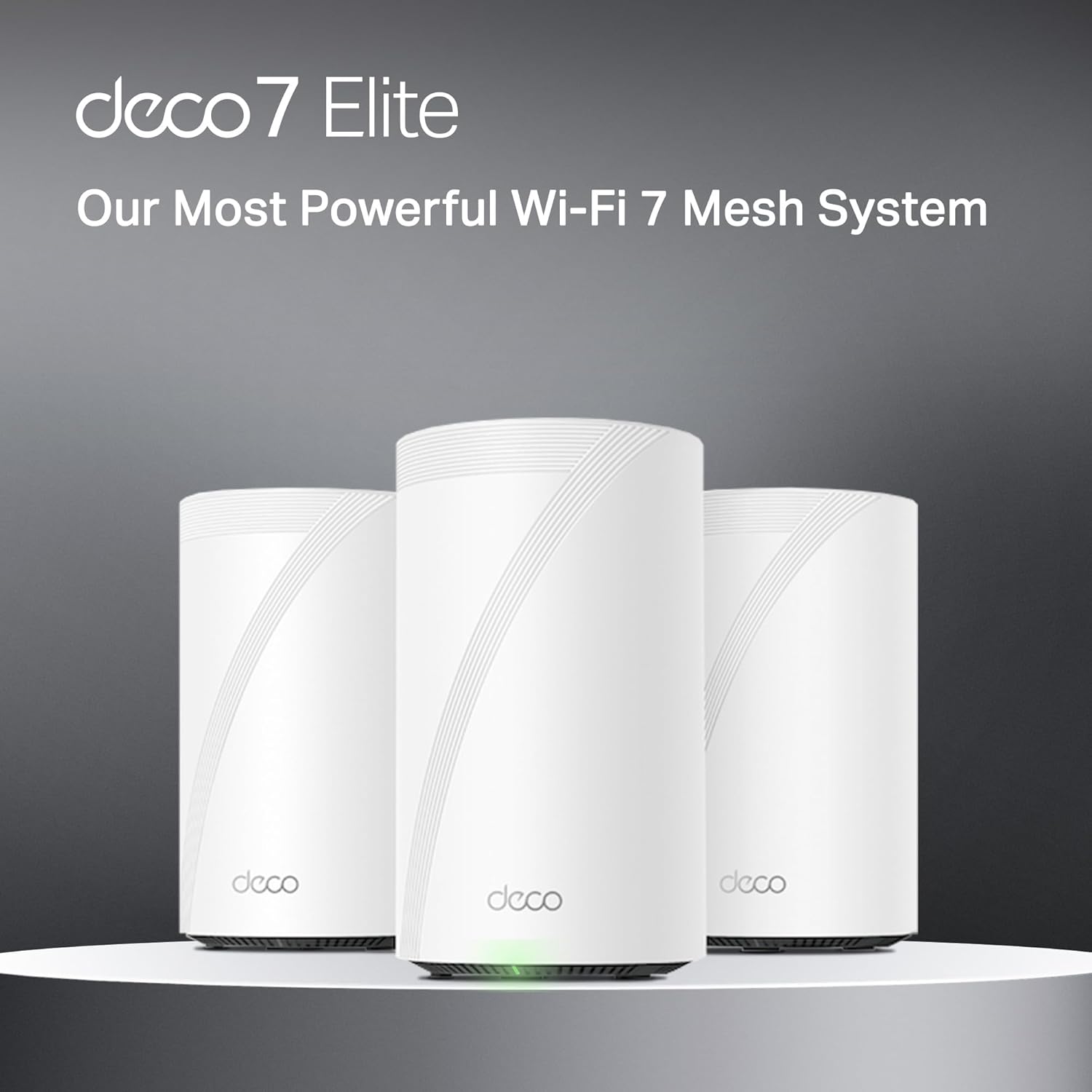 TP-Link Deco 7 Elite BE95 Quad-Band WiFi 7 BE33000 Whole Home Mesh System - 16-Stream  2x 10G + 2x 2.5G Ports Wired Backhaul  12 x High-Gain Antennas  VPN  AI-Roaming  4x4 MU-MIMO  HomeShield (3-Pack)
