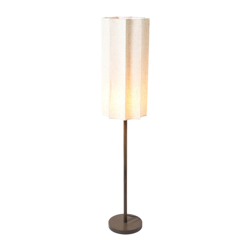 Lampvoet lang met kap - bruin - &Oslash;31x150 cm