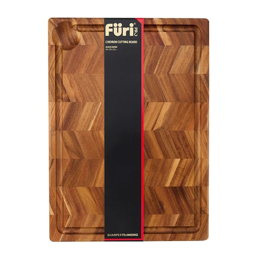Furi Chevron Cutting Chopping Board Large 46 x 33 x 2.5cm