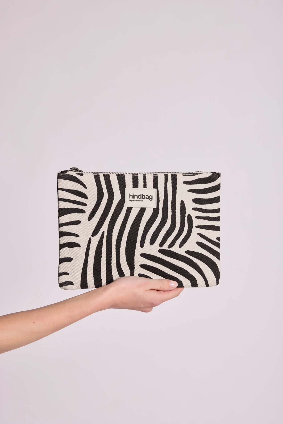 Pochette Ema Zèbre écru