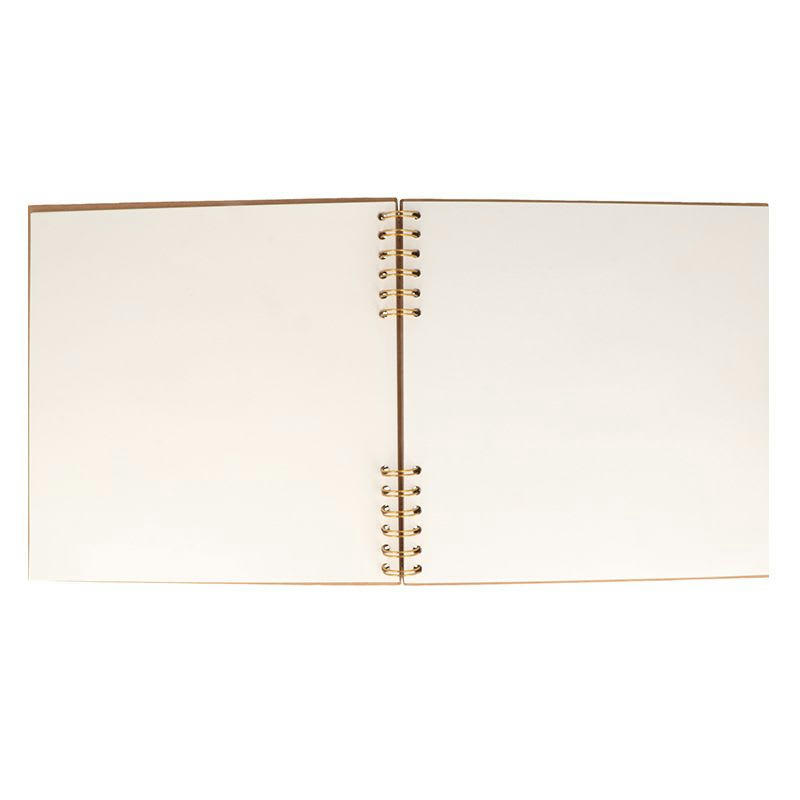 COEUR - Album kraft couverture coeur 40 pages blanches 25 x 25 cm