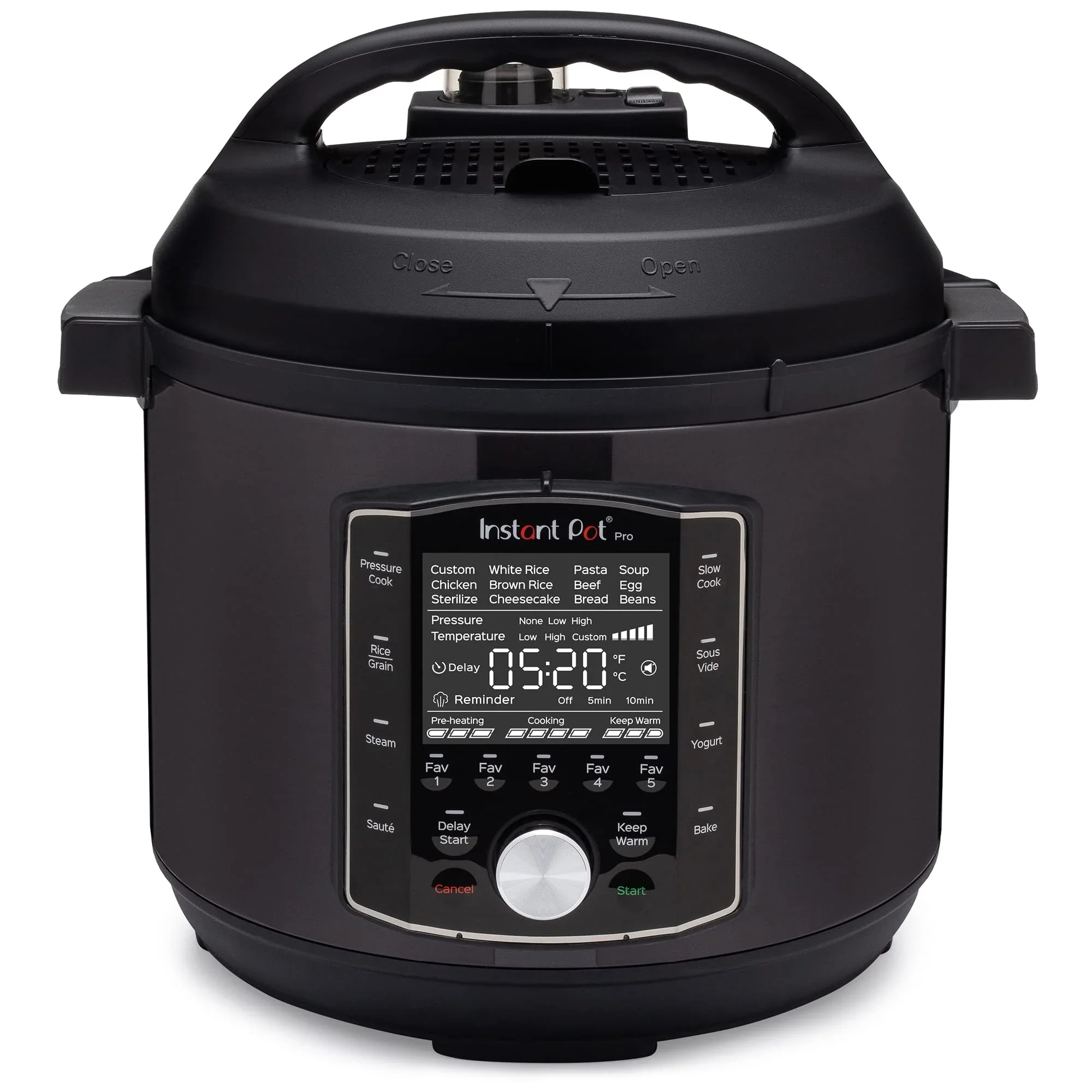 8 QT 10-in-1 Pressure Cooker, Rice/Grain Cooker