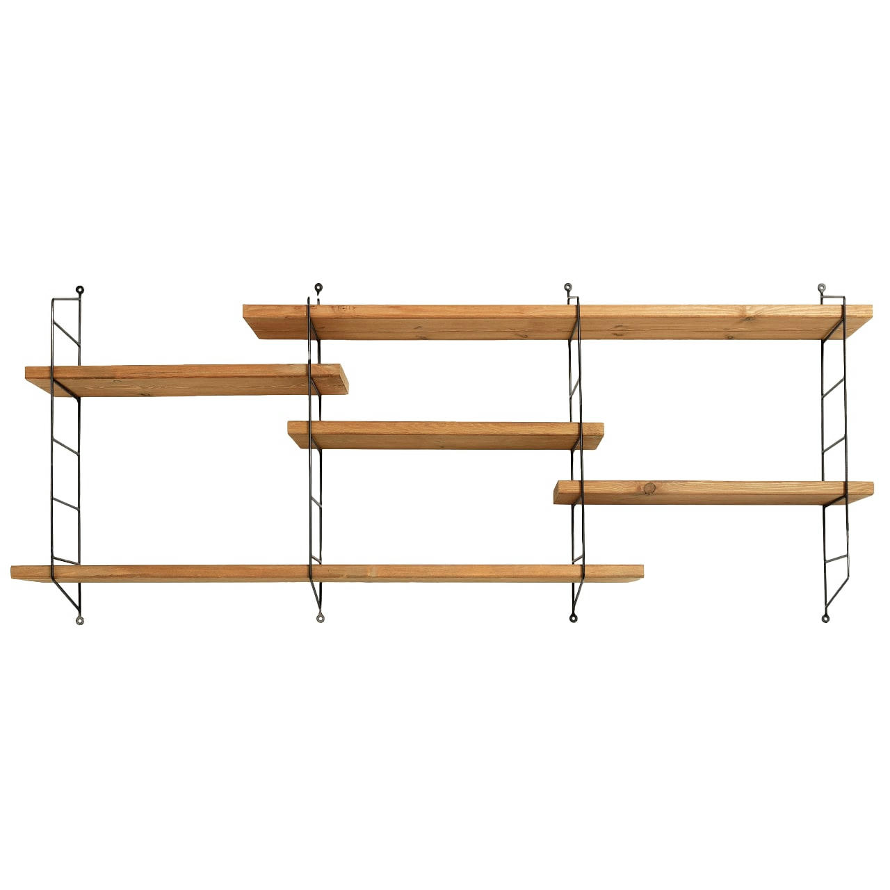 DEMIAN - Etagère en bois de couleur marron clair