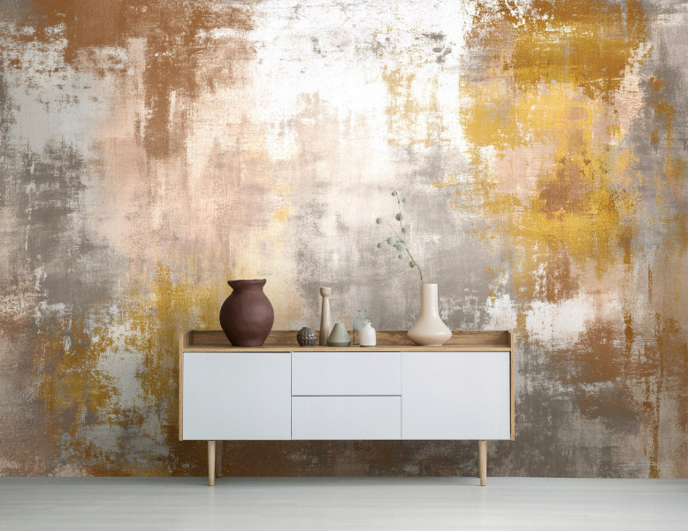 Fototapeta Abstrakcja Złoty Na Flizelinie Do Sypialni Salonu 250x175