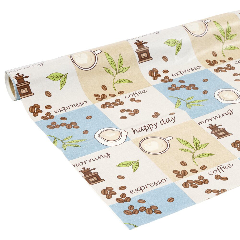 Toile cirée au mètre collection été Morning Café 140cm