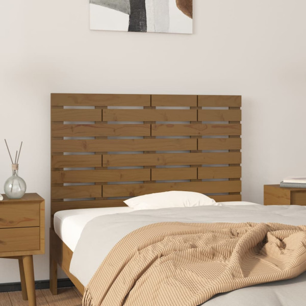 Wezgłowie łóżka Brąz 106 x 63 cm Pine Wood vidaXL