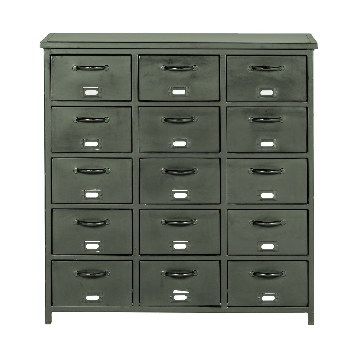 Giga Meubel Ladekast - Groen Metaal - 88x37x88cm