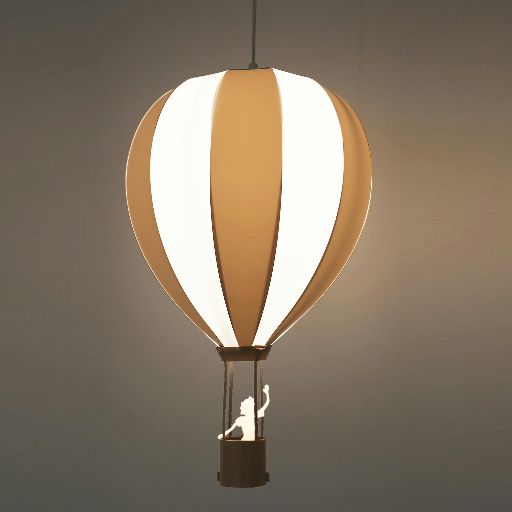 - Suspension enfants Montgolfière Grise 46cm