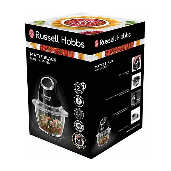 Mini-hachoir 500ml 200w noir Russell Hobbs 24662-56