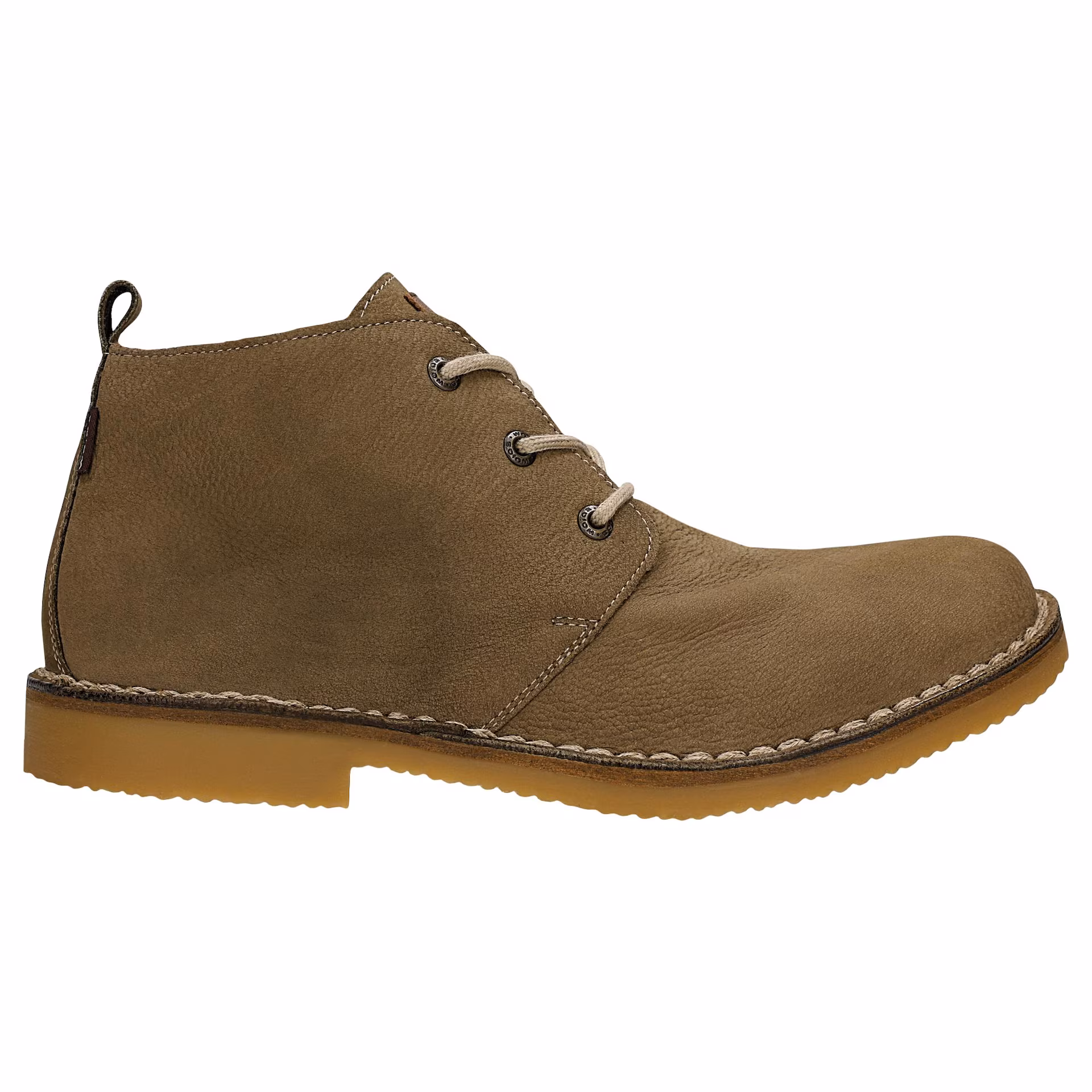 Ciemnobeżowe buty chukka męskie