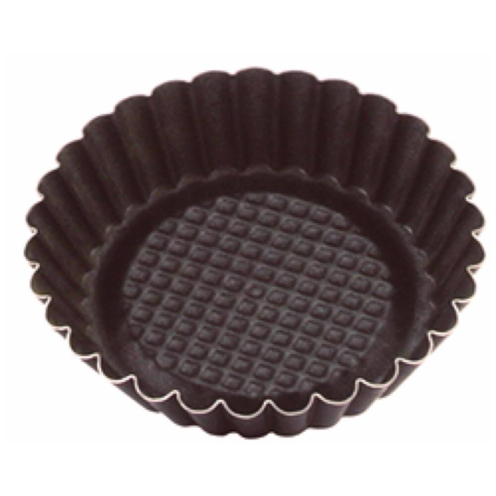 Conjunto de 4 formas caneladas para tarte 10cm