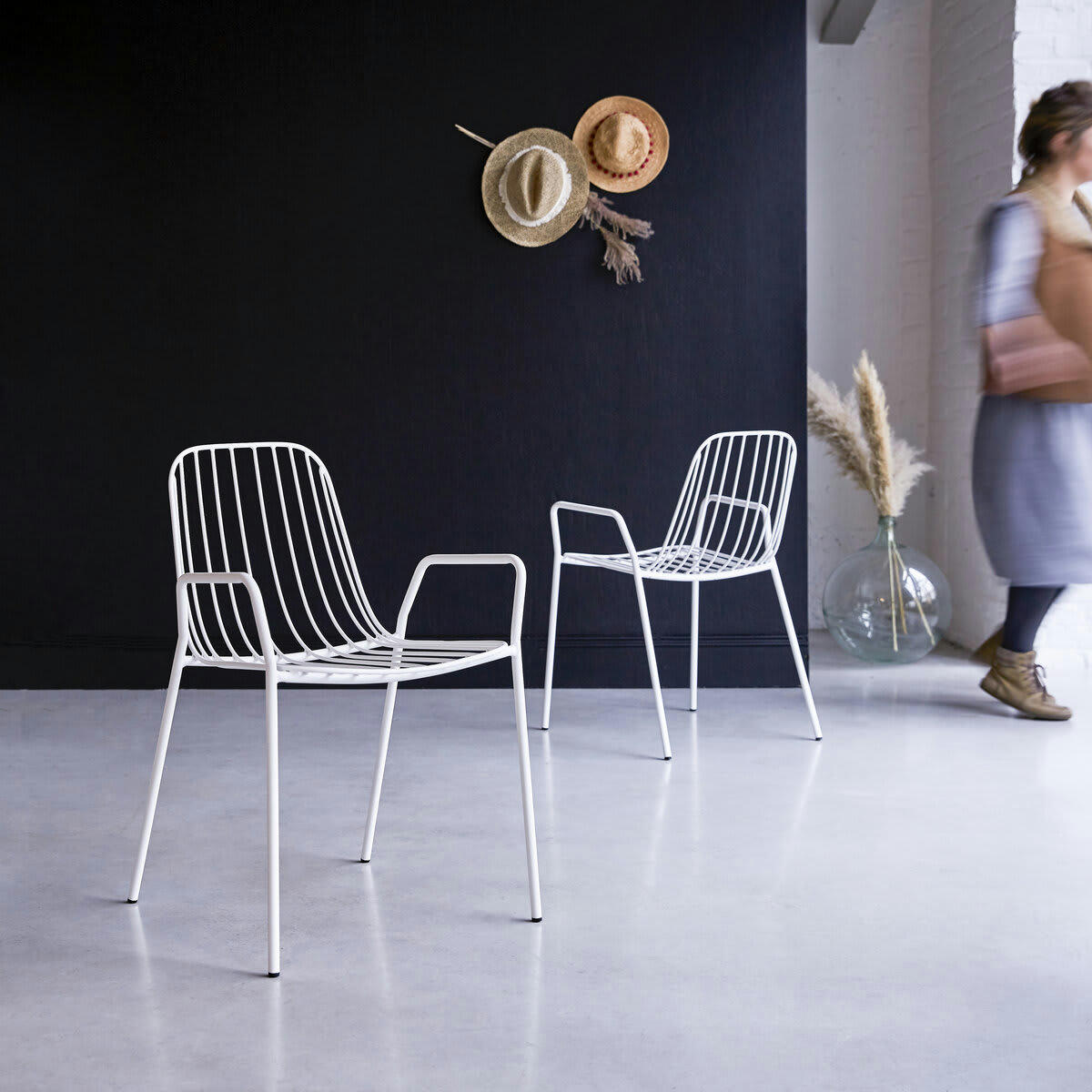 ARTY - Fauteuil en métal white
