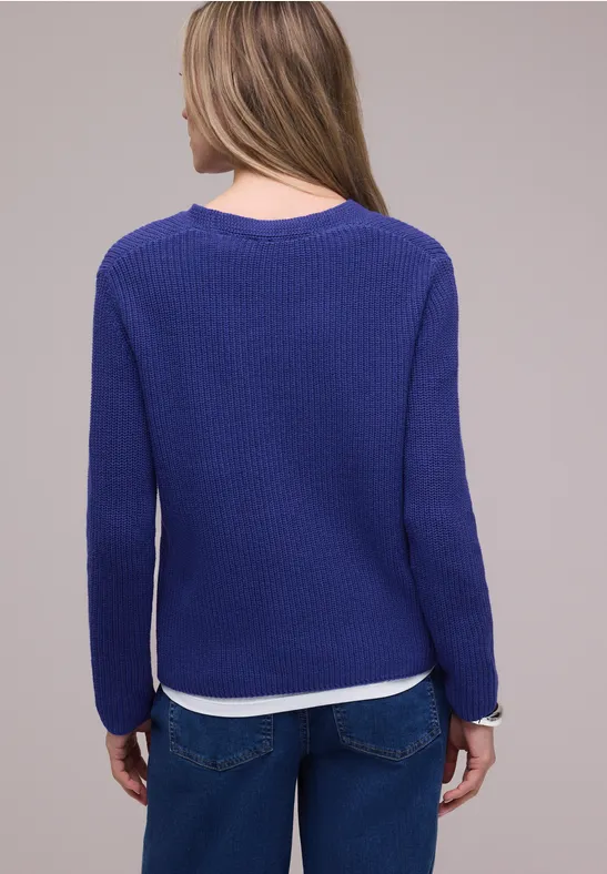 Pullover in Unifarbe
