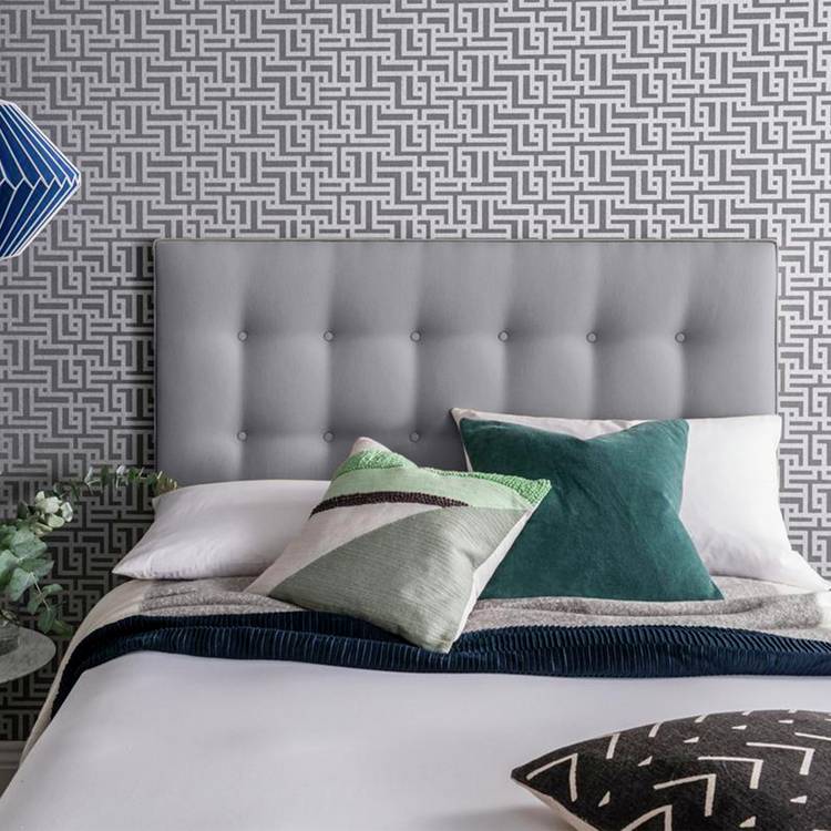 Silentnight Alaro Small Double Headboard - Soft Grey